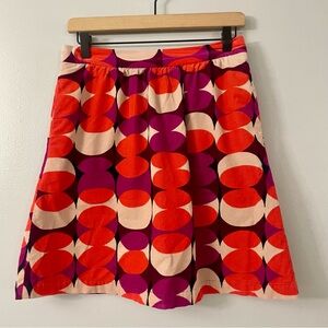 Boden Corduroy Retro Print Skirt